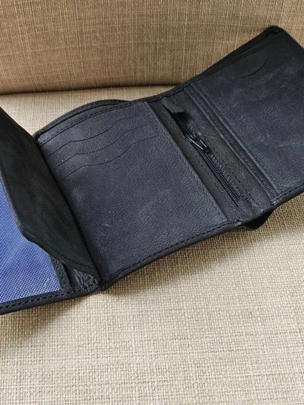 Genuine Leather Billfold Multiple Compartments Card Holder Wallet Purse